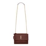 SAINT LAURENT SUNSET MEDIUM IN CROCODILE EMBOSSED LEATHER
