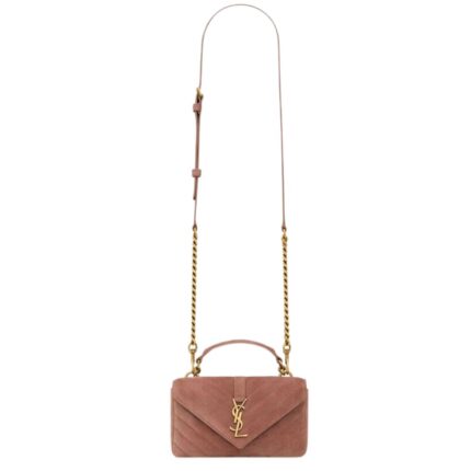 SAINT LAURENT COLLEGE MINI IN SUEDE