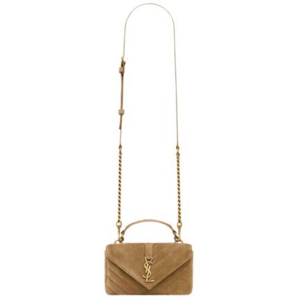 SAINT LAURENT COLLEGE MINI IN SUEDE