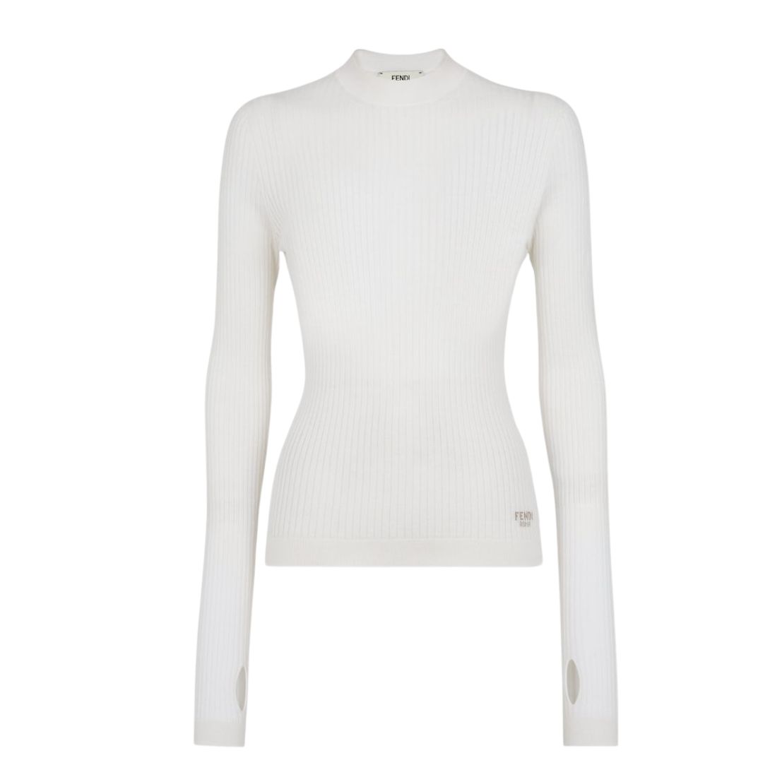 1 FENDI SWEATER WOOL AND SILK JUMPER