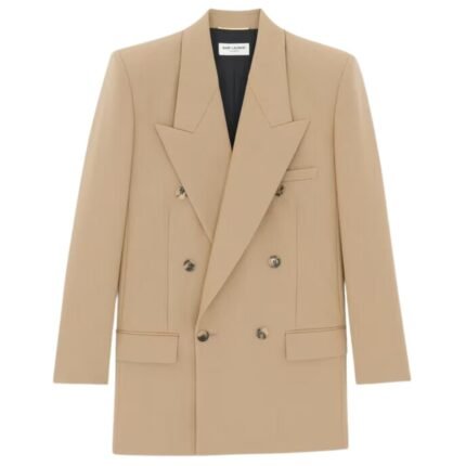 SAINT LAURENT JACKET IN WOOL GABARDINE