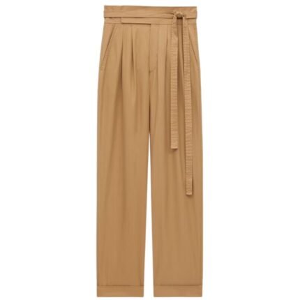 SAINT LAURENT PAPERBAG PANTS IN COTTON POPLIN