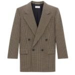 SAINT LAURENT JACKET IN VICHY WOOL