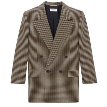 SAINT LAURENT JACKET IN VICHY WOOL