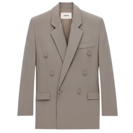 SAINT LAURENT JACKET IN SILK CREPE