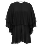 SAINT LAURENT BACKLESS ROMPER IN SILK CREPE MUSLIN