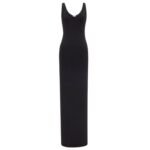 SAINT LAURENT LONG DRESS IN LUREX KNIT
