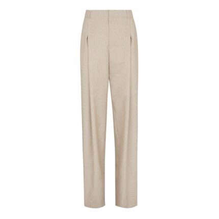 FENDI MICRO CHECK WOOL PANTS