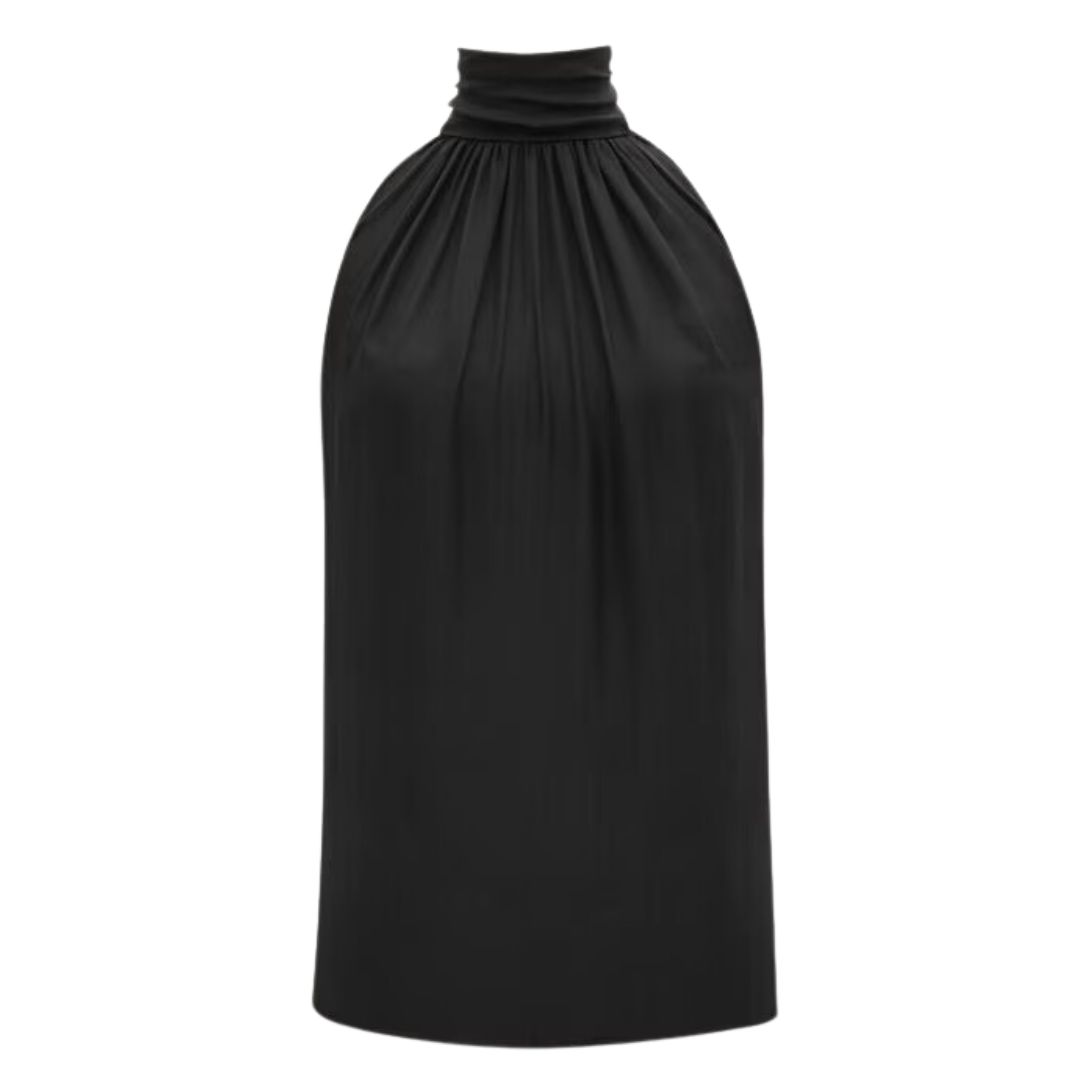 1 SAINT LAURENT BLOUSE IN SILK MUSLIN