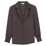 SAINT LAURENT PAJAMA SHIRT IN SILK CREPE DE CHINE