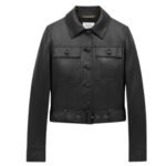 SAINT LAURENT CROPPED JACKET IN LAMBSKIN