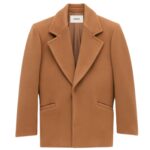 SAINT LAURENT SHORT COAT IN WOOL