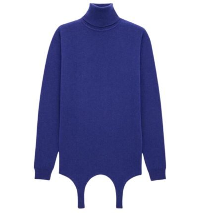 SAINT LAURENT TURTLENECK GARTER SWEATER IN CASHMERE
