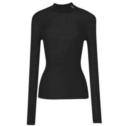SAINT LAURENT RIBBED SWEATER CASSANDRE IN SILK