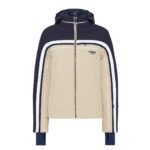FENDI SKI JACKET BLUE TECHNICAL FABRIC JACKET