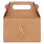 SAINT LAURENT TAKE AWAY BOX IN VEGETABLE TANNED LEATHER