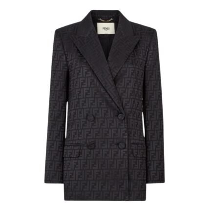 FENDI BLACK SILK JACKET