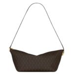 SAINT LAURENT LE MONOGRAMME CROSSBODY BAG IN CASSANDRE CANVAS AND SMOOTH LEATHER