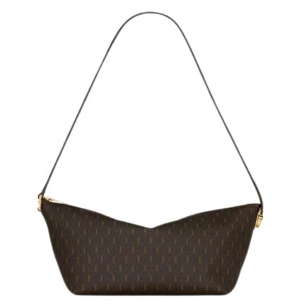 SAINT LAURENT LE MONOGRAMME CROSSBODY BAG IN CASSANDRE CANVAS AND SMOOTH LEATHER