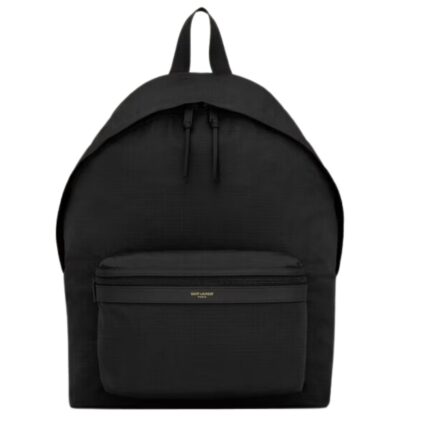 SAINT LAURENT CITY BACKPACK IN NYLON RIPSTOP AND LEATHER