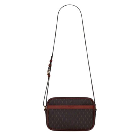 SAINT LAURENT LE MONOGRAMME CAMERA BAG IN CASSANDRE CANVAS AND SMOOTH LEATHER