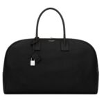 SAINT LAURENT BOWLING DUFFLE BAG IN GRAINED LEATHER