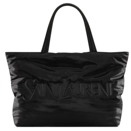 SAINT LAURENT TOTE IN SILKTECH CANVAS