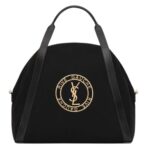SAINT LAURENT RIVE GAUCHE BOWLING TOTE IN CANVAS