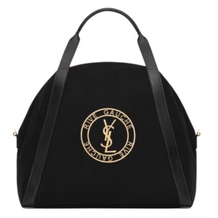 SAINT LAURENT RIVE GAUCHE BOWLING TOTE IN CANVAS