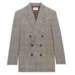 SAINT LAURENT JACKET IN PRINCE OF WALES WOOL