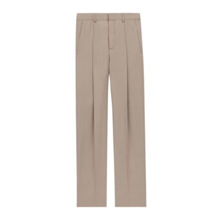 SAINT LAURENT HIGH WAISTED PANTS IN CASHMERE