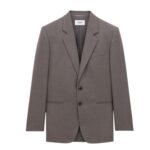 SAINT LAURENT JACKET IN WOOL CHINÉ