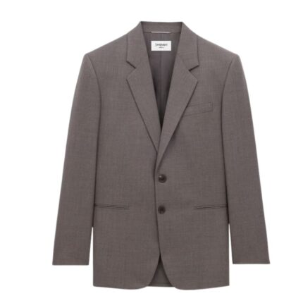 SAINT LAURENT JACKET IN WOOL CHINÉ
