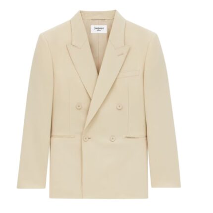SAINT LAURENT JACKET IN LIGHT WOOL