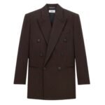 SAINT LAURENT JACKET IN CASHMERE FLANNEL