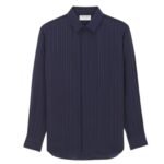 SAINT LAURENT SHIRT IN STRIPED SILK CREPE DE CHINE