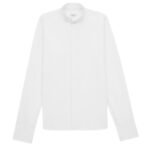 SAINT LAURENT WING COLLAR SHIRT IN COTTON POPLIN