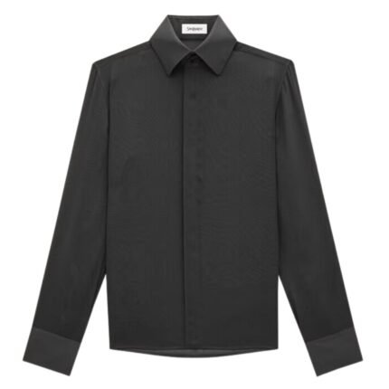 SAINT LAURENT SHIRT IN SILK CREPE MUSLIN