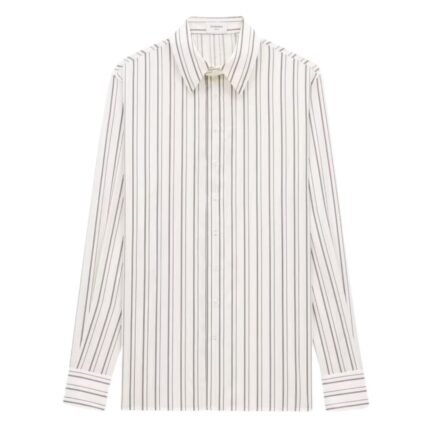 SAINT LAURENT SHIRT IN STRIPED SILK