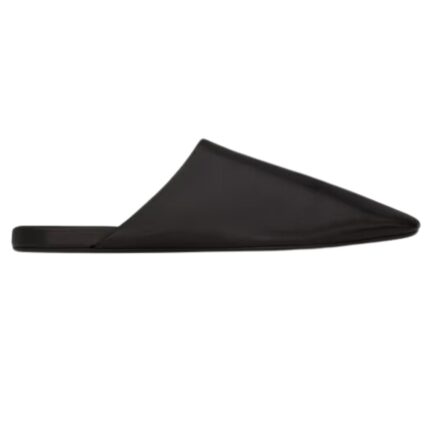 SAINT LAURENT PLAZA MULES IN SMOOTH LEATHER
