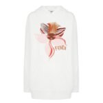 FENDI LUNAR NEW YEAR WHITE JERSEY SWEATSHIRT