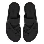 SAINT LAURENT CULVER MULES IN SMOOTH LEATHER