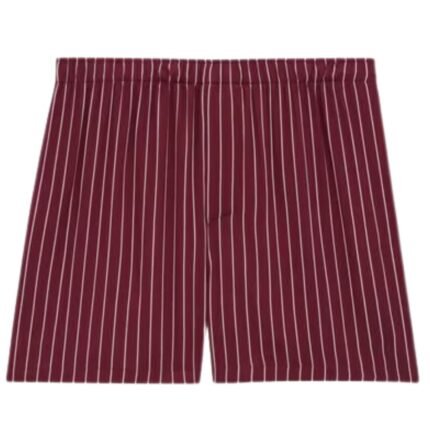 SAINT LAURENT CASSANDRE STRIPED SHORTS