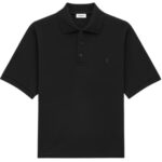 SAINT LAURENT CASSANDRE POLO SHIRT IN PIQUÉ