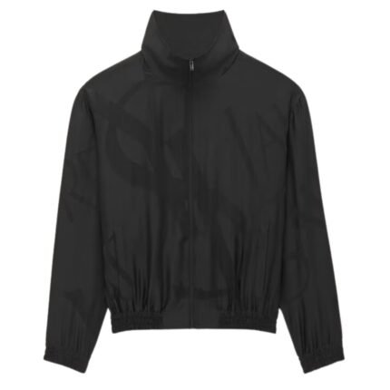 SAINT LAURENT BLOUSON IN OVERSIZED CASSANDRE SILK TWILL
