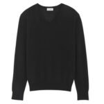 SAINT LAURENT V NECK SWEATER IN CASHMERE AND SILK