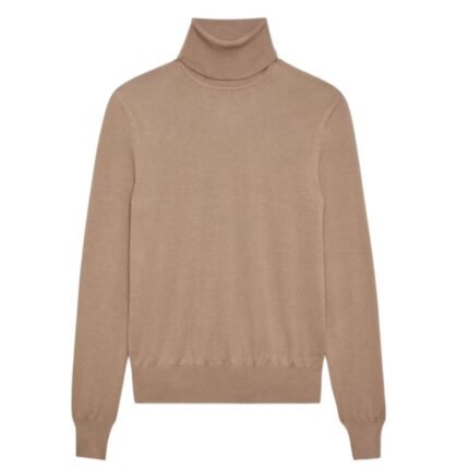 SAINT LAURENT TURTLENECK SWEATER IN CASHMERE WOOL AND SILK