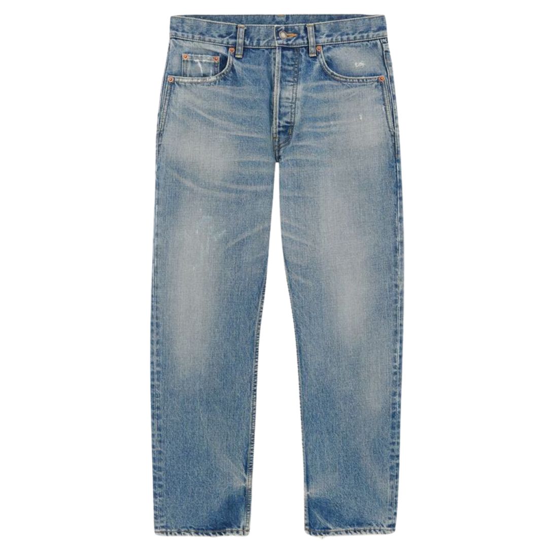 1 SAINT LAURENT MICK JEANS IN CHARLOTTE BLUE DENIM