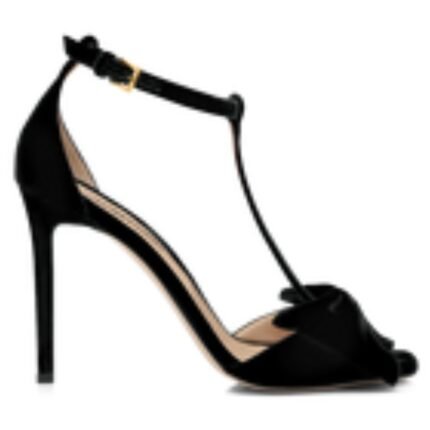 TOM FORD VELVET BRIGITTE SANDAL BLACK