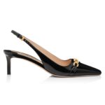 TOM FORD PATENT LEATHER WHITNEY SLINGBACK IVORY